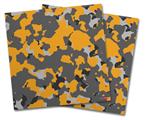 Vinyl Craft Cutter Designer 12x12 Sheets WraptorCamo Old School Camouflage Camo Orange - 2 Pack