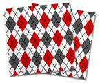 Vinyl Craft Cutter Designer 12x12 Sheets Argyle Red and Gray - 2 Pack