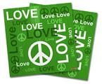 Vinyl Craft Cutter Designer 12x12 Sheets Love and Peace Green - 2 Pack