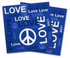 Vinyl Craft Cutter Designer 12x12 Sheets Love and Peace Blue - 2 Pack