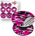Decal Style Vinyl Skin Wrap 3 Pack for PopSockets WraptorCamo Digital Camo Hot Pink (POPSOCKET NOT INCLUDED)