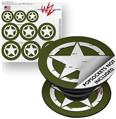Decal Style Vinyl Skin Wrap 3 Pack for PopSockets Distressed Army Star (POPSOCKET NOT INCLUDED)
