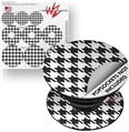Decal Style Vinyl Skin Wrap 3 Pack for PopSockets Houndstooth Dark Gray (POPSOCKET NOT INCLUDED)