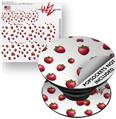 Decal Style Vinyl Skin Wrap 3 Pack for PopSockets Strawberries on White (POPSOCKET NOT INCLUDED)