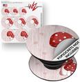 Decal Style Vinyl Skin Wrap 3 Pack for PopSockets Mushrooms Red (POPSOCKET NOT INCLUDED)