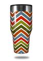 Skin Decal Wrap for Walmart Ozark Trail Tumblers 40oz Zig Zag Colors 01 (TUMBLER NOT INCLUDED)