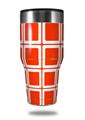 Skin Decal Wrap for Walmart Ozark Trail Tumblers 40oz Squared Red (TUMBLER NOT INCLUDED)