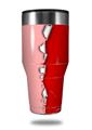 Skin Decal Wrap for Walmart Ozark Trail Tumblers 40oz Ripped Colors Pink Red (TUMBLER NOT INCLUDED)