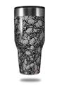 Skin Decal Wrap for Walmart Ozark Trail Tumblers 40oz Scattered Skulls Gray (TUMBLER NOT INCLUDED)