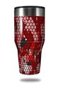 Skin Decal Wrap for Walmart Ozark Trail Tumblers 40oz HEX Mesh Camo 01 Red Bright (TUMBLER NOT INCLUDED)