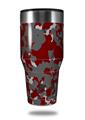 Skin Decal Wrap for Walmart Ozark Trail Tumblers 40oz WraptorCamo Old School Camouflage Camo Red Dark (TUMBLER NOT INCLUDED)