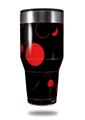Skin Decal Wrap for Walmart Ozark Trail Tumblers 40oz Lots of Dots Red on Black (TUMBLER NOT INCLUDED)