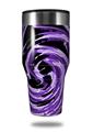 Skin Decal Wrap for Walmart Ozark Trail Tumblers 40oz Alecias Swirl 02 Purple (TUMBLER NOT INCLUDED)