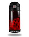 Skin Decal Wrap for Thermos Funtainer 12oz Bottle HEX Red (BOTTLE NOT INCLUDED)