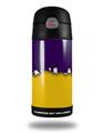 Skin Decal Wrap for Thermos Funtainer 12oz Bottle Ripped Colors Purple Yellow (BOTTLE NOT INCLUDED)