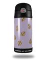 Skin Decal Wrap for Thermos Funtainer 12oz Bottle Anchors Away Lavender (BOTTLE NOT INCLUDED)