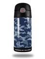 Skin Decal Wrap for Thermos Funtainer 12oz Bottle WraptorCamo Digital Camo Navy (BOTTLE NOT INCLUDED)