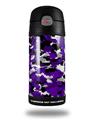 Skin Decal Wrap for Thermos Funtainer 12oz Bottle WraptorCamo Digital Camo Purple (BOTTLE NOT INCLUDED)