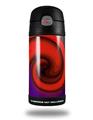 Skin Decal Wrap for Thermos Funtainer 12oz Bottle Alecias Swirl 01 Red (BOTTLE NOT INCLUDED)