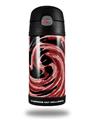 Skin Decal Wrap for Thermos Funtainer 12oz Bottle Alecias Swirl 02 Red (BOTTLE NOT INCLUDED)