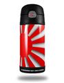 Skin Decal Wrap for Thermos Funtainer 12oz Bottle Rising Sun Japanese Flag Red (BOTTLE NOT INCLUDED)