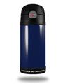 Skin Decal Wrap for Thermos Funtainer 12oz Bottle Solids Collection Navy Blue (BOTTLE NOT INCLUDED)