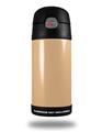 Skin Decal Wrap for Thermos Funtainer 12oz Bottle Solids Collection Peach (BOTTLE NOT INCLUDED)
