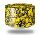 Skin Decal Wrap for Google WiFi Original Scattered Skulls Yellow (GOOGLE WIFI NOT INCLUDED)