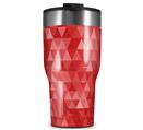 WraptorSkinz Skin Wrap compatible with 2017 and newer RTIC Tumblers 30oz Triangle Mosaic Red (TUMBLER NOT INCLUDED)
