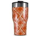 WraptorSkinz Skin Wrap compatible with 2017 and newer RTIC Tumblers 30oz Wavey Burnt Orange (TUMBLER NOT INCLUDED)