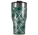 WraptorSkinz Skin Wrap compatible with 2017 and newer RTIC Tumblers 30oz Wavey Hunter Green (TUMBLER NOT INCLUDED)