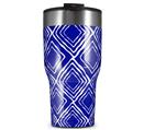 WraptorSkinz Skin Wrap compatible with 2017 and newer RTIC Tumblers 30oz Wavey Royal Blue (TUMBLER NOT INCLUDED)