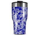 WraptorSkinz Skin Wrap compatible with 2017 and newer RTIC Tumblers 30oz Scattered Skulls Royal Blue (TUMBLER NOT INCLUDED)