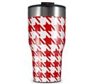 WraptorSkinz Skin Wrap compatible with 2017 and newer RTIC Tumblers 30oz Houndstooth Red (TUMBLER NOT INCLUDED)