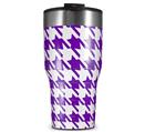 WraptorSkinz Skin Wrap compatible with 2017 and newer RTIC Tumblers 30oz Houndstooth Purple (TUMBLER NOT INCLUDED)