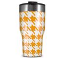 WraptorSkinz Skin Wrap compatible with 2017 and newer RTIC Tumblers 30oz Houndstooth Orange (TUMBLER NOT INCLUDED)