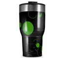 WraptorSkinz Skin Wrap compatible with 2017 and newer RTIC Tumblers 30oz Lots of Dots Green on Black (TUMBLER NOT INCLUDED)