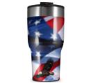 WraptorSkinz Skin Wrap compatible with 2017 and newer RTIC Tumblers 30oz Ole Glory Bald Eagle (TUMBLER NOT INCLUDED)