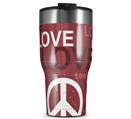 WraptorSkinz Skin Wrap compatible with 2017 and newer RTIC Tumblers 30oz Love and Peace Pink (TUMBLER NOT INCLUDED)