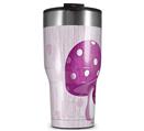 WraptorSkinz Skin Wrap compatible with 2017 and newer RTIC Tumblers 30oz Mushrooms Hot Pink (TUMBLER NOT INCLUDED)