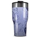 WraptorSkinz Skin Wrap compatible with 2017 and newer RTIC Tumblers 30oz Feminine Yin Yang Blue (TUMBLER NOT INCLUDED)