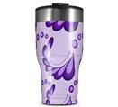 WraptorSkinz Skin Wrap compatible with 2017 and newer RTIC Tumblers 30oz Petals Purple (TUMBLER NOT INCLUDED)