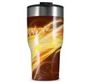 WraptorSkinz Skin Wrap compatible with 2017 and newer RTIC Tumblers 30oz Mystic Vortex Yellow (TUMBLER NOT INCLUDED)