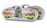 Decal Style Vinyl Skin Wrap 2 Pack for Nooz Glasses Rectangle Case Zig Zag Rainbow  (NOOZ NOT INCLUDED)