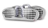 Decal Style Vinyl Skin Wrap 2 Pack for Nooz Glasses Rectangle Case Houndstooth Black and White  (NOOZ NOT INCLUDED)