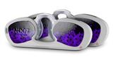 Decal Style Vinyl Skin Wrap 2 Pack for Nooz Glasses Rectangle Case HEX Purple  (NOOZ NOT INCLUDED)