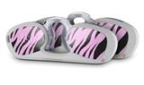 Decal Style Vinyl Skin Wrap 2 Pack for Nooz Glasses Rectangle Case Zebra Skin Pink  (NOOZ NOT INCLUDED)