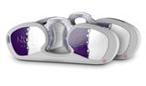 Decal Style Vinyl Skin Wrap 2 Pack for Nooz Glasses Rectangle Case Ripped Colors Purple White  (NOOZ NOT INCLUDED)
