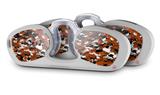 Decal Style Vinyl Skin Wrap 2 Pack for Nooz Glasses Rectangle Case WraptorCamo Digital Camo Burnt Orange  (NOOZ NOT INCLUDED)