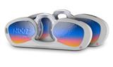 Decal Style Vinyl Skin Wrap 2 Pack for Nooz Glasses Rectangle Case Smooth Fades Sunset  (NOOZ NOT INCLUDED)